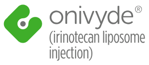 ONIVYDE® (irinotecan liposome injection) logo.